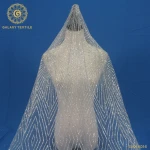 Glitter  lace fabric