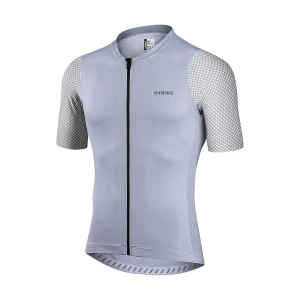 INBIKE Mens Breathable Jersey Polyester Short Sleeve Thin Shirts Cycling Jersey with Pockets JS203