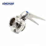 Sanitary Clamp Butterfly Valve with Reliable Seal for Pharmaceutical Applications
