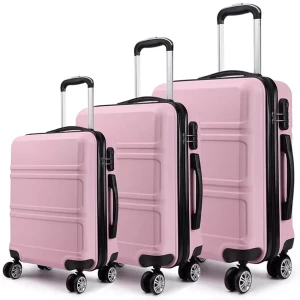 Factory Wholesale Travel Bag Suitcase Abs Luggage With Wheel Spinner Carry On Luggage Set