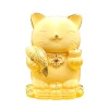 Velvet Sand Gold Crafts Lucky Golden Cat