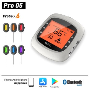 Wireless Smart Meat Thermometer For The Oven Grill Kitchen BBQ Smoker Rotisserie With Bluetooth And WiFi Digital Connectivity Hypersynes