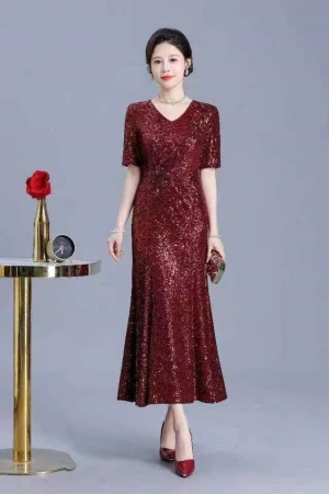 Heavy Industry Embroidery Wedding Banquet Dress