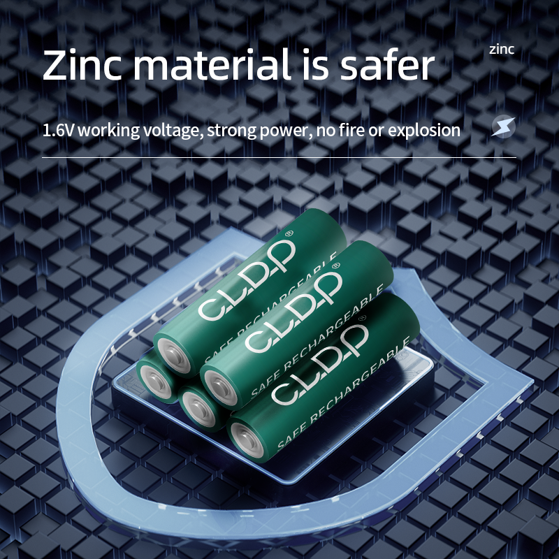 Buy Cldp Zinc Nickel 1.6v 500mwh Rechargeable Aaa Battery 4-pack from ...