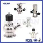 Sanitary Stainless Steel Aseptic Sample Valve, Tri‑Clamp Sterile Sampling Valve for Food Beverage Pharmaceutical Biotec