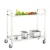 Import Hotel Restaurant Service Stainless Steel Food 2 Tiers&3 Tiers Trolley with Braking Wheels stainless steel kitchen ware from China