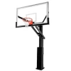 Adjustable basketball hoop pro-style