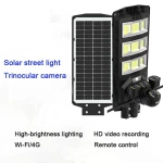 Solar Security Street Light with Wireless Monitor Camera System
