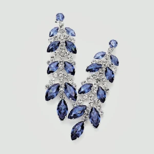 Cubic Zirconia Marquise Accented Party Earrings