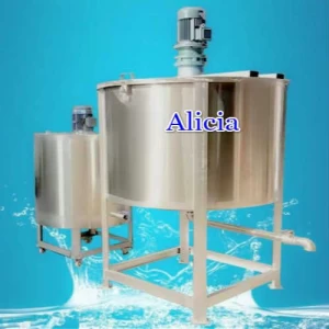 Stainless steel Vertical mixing tank with stirrer/ stirring tank for liquid soap making