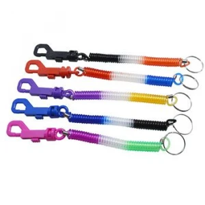 mobile phone chain spring rope anti-lost pvc keychain
