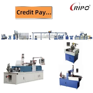 Civil building wiring extruding machine production line, automatic wobble plate, film coating integrated machine