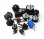 Double male rubber mount