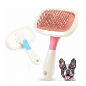 Spot wholesale Hair Brush for Dogs Pet Brush Push Grooming Comb Needle Comb Automatic Hair Brush Remover Dog Cat Comb