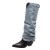 Import Korea style denim leather high boots with decorative pattern from China