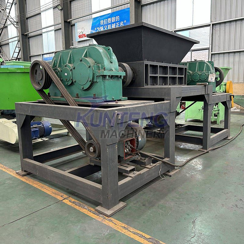 Buy High Capacity Dual Axis Coconut Shell Wood Straw Rubber Scrap Metal ...