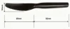 Disposable Black Plastic Knife  PS Heavy Duty Knife