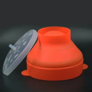 Microwave Popcorn Popper, Silicone Popcorn Maker, Collapsible Bowl