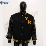 Wholesale Best Quality Men Winter Wool Varsity Jacket Stand Letter Design Cool Style Breathable Eco-Friendly Embroided