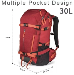 30L Ski Hydration Backpack Snowboard Travel Bag Water-resistant Backpack for Hiking