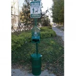pet waste station  Cast Aluminum/Iron Garden Decoration  Pet Waste Station