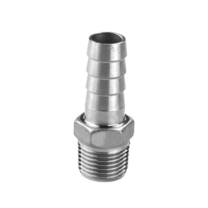 Hexagon Hose Nipple NPT Thread Hose Barb Stainless Steel Pipe Fittings Barb Hose Tail Connector