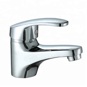 Brass Zinc Polishing Single Handle Chrome Plated Bathroom Washbasin Sink Mixer Basin Faucets