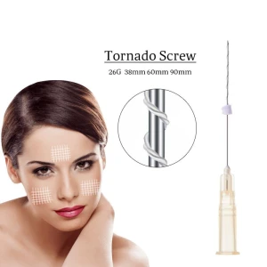 Absorbable Tornado screw pcl thread 26g 27g pcl lift thread