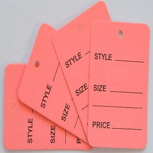 1 Part Pink Paper Tags for Label Garments