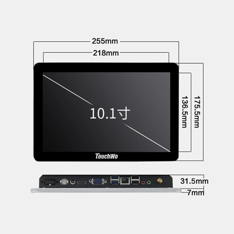 10.1 inch Poe Android Panel PC Android tablet 7.1 OS with RK3368, 2GB, 8GB