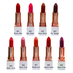 12 colors matte make your own cosmetics lipstick no brand lipstick