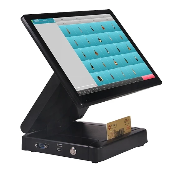 12 inch android dual screen android pos system with software