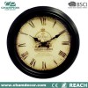 12 inch antique design plastic old style wall clock , plastic clock wall