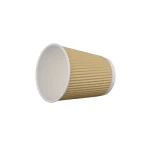 12 Oz Cups Paper Best Selling Machine Customized Ripple Wall Special Hot Drink Paper Coffee Cup with Lid