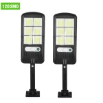 120 led motion sensor solar street light solar lamp street all in one