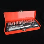 12pcs chrome vanadium car repair socket wrench tool set