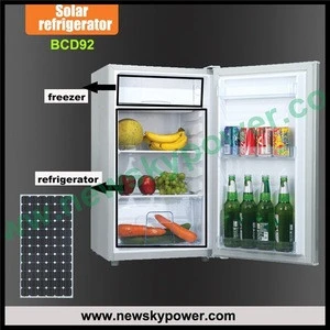 12v 24v solar refrigerator fridge freezer 12 volt refrigerator freezer AC/DC solar refrigerator