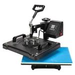12x15 30KG 8 in1 Combo Digital  Swing Sublimation Manual Heat Press Embossing Machine for Printing T-shirt Plate Hat Cap Mug Cup