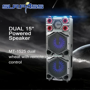 15 inch home theatre system video cheap blue-tooth speaker portable With Trolley