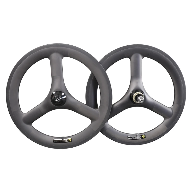 16 inch 349 tri-spoke Carbon Folding Bike Rims Clincher 16 BMX Racing Rim/Wheels Bikes