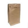16 oz kraft paper pocket zipper coffee packaging bags with valve for turkey