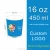 Import 16oz 500ml customized double PE cold frozen yogurt ice cream paper hot soup cup bowl container with paper lid from China