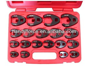 19PCS Professional Metric Crowfoot Wrench Set / Auto Repair Tool / General Tool