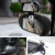 Import 2 Pcs Black Rectangle Wide Adjustable Angle Convex Clip On Half Oval Rear View for car from China
