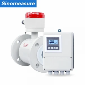 200mm 4 20ma 420ma output water digital flow meter lc price flange type 6 automatic nozzle with flow meter