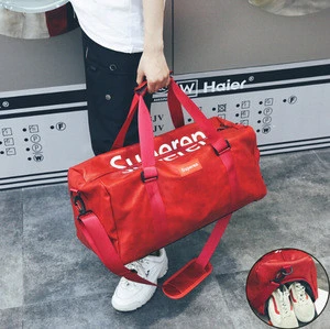 2018 fashion gym bag duffel, mens gym bag with shoes compartment