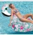 2018 new adult pink decorative bird inflatable floating bed water decorative bird inflatable floating row swimming float
