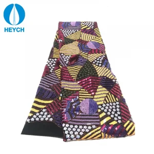 2019 Nigeria Colorful Geometry  Sequins Voile Fabric African French Embroidery Mesh Net Fabric
