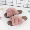 2020 Fur Winter Luxury Plush Slippers Flat Fur Slippers Sandals Fruit Furry Slipper