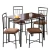 Import 2020 Hot selling top quality creative metal folding dining table and chair from China